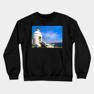 Peace Pagoda, Pokhara. Crewneck Sweatshirt